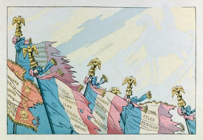 Jacques Marie Gaston Onfray de Breville dit JOB (1858 - 1931); Illustration from the Book "Les epees de France":Les aigles de Napoleon; Coll, Part 作： pseudonym for Onfray de Breville Jacques Job