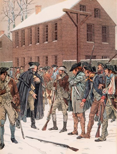 Jacques Marie Gaston Onfroy de Breville dit JOB (1858-1931) - ジョルジュ・ワシントンが独立戦争中に軍の反乱分子を説得しようとしている様子、個人蔵 作： pseudonym for Onfray de Breville Jacques Job