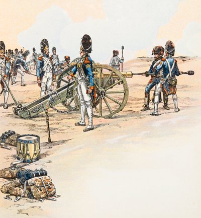 ジャック・マリー・ガストン・オンフロイ・ド・ブレヴィル（JOB）（1858-1931） - ナポレオン・ボナパルトの「大軍の砲手」、個人蔵 作： pseudonym for Onfray de Breville Jacques Job