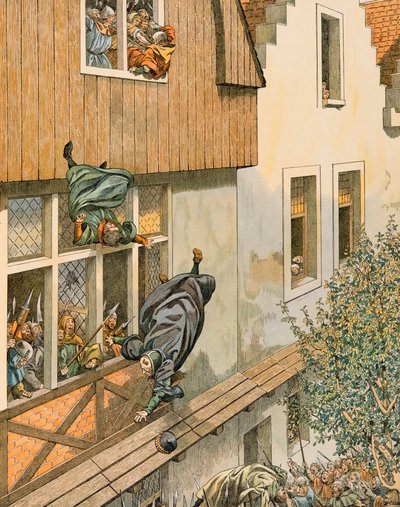 Jacques Marie Gaston Onfroy de Breville dit JOB (1858-1931) - ベルギーの歴史。1419年のルーヴェンのパトリシアン・エチェヴァンの亡命（個人蔵 作： pseudonym for Onfray de Breville Jacques Job