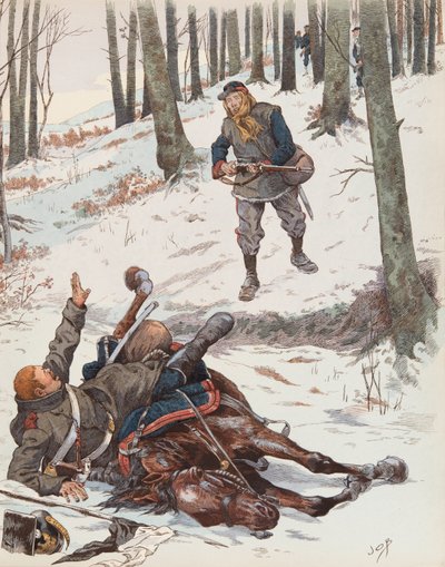ジャック・マリー・ガストン・オンフロイ・ド・ブレヴィル（JOB）（1858-1931） - ル・モブロー（1870年の戦争中に移動した国民衛兵の兵士）、個人蔵 作： pseudonym for Onfray de Breville Jacques Job