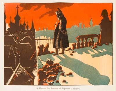 Jacques Marie Gaston Onfroy de Breville dit JOB (1858-1931) - Napoleon Bonaparte before Moscow in flames in 1812, Private Collection 作： pseudonym for Onfray de Breville Jacques Job
