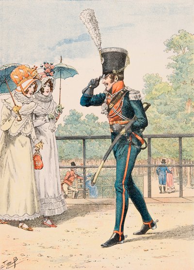 Jacques Marie Gaston Onfroy de Breville dit JOB (1858-1931) - フランス軍の常備服。ベリー公爵のハンター、プライベートコレクション 作： pseudonym for Onfray de Breville Jacques Job