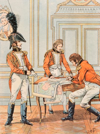 Jacques Marie Gaston Onfroy de Breville dit JOB (1858-1931) - フランス軍の常備服。ルイ・アレクサンドル・ベルティエ（1753-1815）（ヌーシャテル公爵、少将）の副司令官のキャンプ補佐官、個人蔵 作： pseudonym for Onfray de Breville Jacques Job