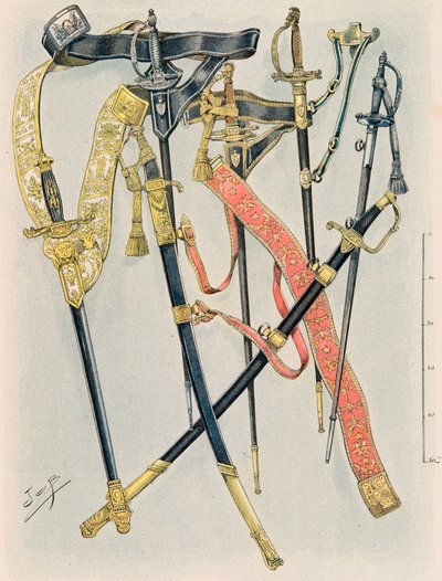 Jacques Marie Gaston Onfroy de Breville dit JOB (1858-1931) - フランス軍の常時着用していた衣装。州兵の武器、XII年の規定、個人蔵 作： pseudonym for Onfray de Breville Jacques Job