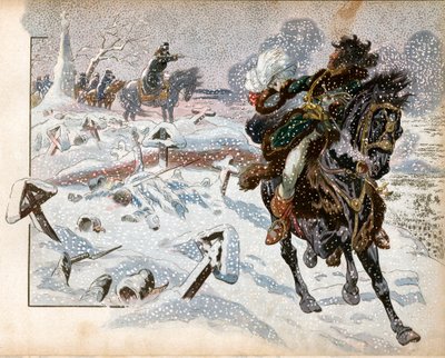 ヨアヒム・ムラート（1767-1815）、2月8日のエイラウの戦いにて 作： pseudonym for Onfray de Breville Jacques Job