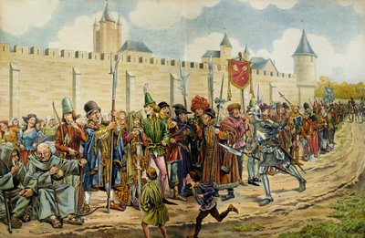 慎重派として知られるフランスのルイ11世（1423年～1483年）は、9月14日に審査を行いました。 作： pseudonym for Onfray de Breville Jacques Job