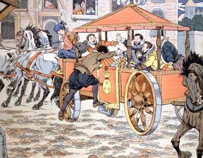 ヘンリー4世の殺人 1900年頃（イラスト） 作： pseudonym for Onfray de Breville Jacques Job