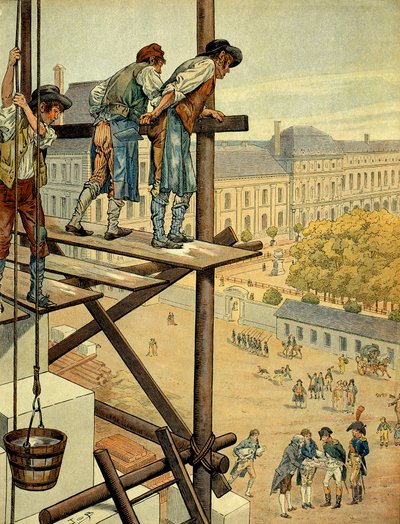 ナポレオン1世（1769-1821）は、1802年に始まったパリのルーヴル美術館とチュイルリー宮殿を結ぶリヴォリ広場とリヴォリ通りの建築・都市計画に尽力し、その際に行われた戦いの名前を復唱した。 作： pseudonym for Onfray de Breville Jacques Job