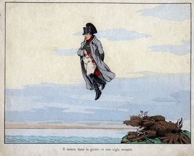 ナポレオンの死（1821年5月5日） - Job（Jacques Onfroy de Breville）によるリトグラフ（1893年「Le Grand Napoleon des Petites Enfants」より 作： pseudonym for Onfray de Breville Jacques Job
