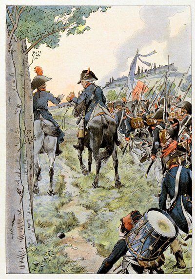 1800年にラインの軍隊と一緒にいるTheophile-Malo Corret de La Tour (or Latour) d