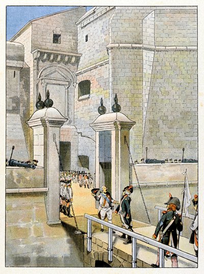 1794年にスペインのバスク地方にあるサン・セバスチャン（San Sebastian）（San Sebastian）を包囲・攻略した際のテオフィル・マロ・コレット・ド・ラ・トゥール（またはラトゥール）・ドーヴェルニュ（Theophile-Malo de La Tour d