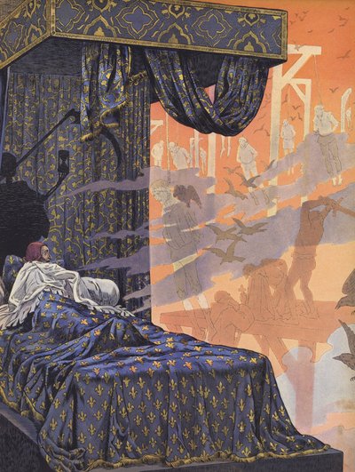 フランス統治時代に行われた恐怖の悪夢を体験したフランスのルイ11世 作： pseudonym for Onfray de Breville Job