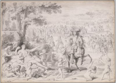 ヴィーナスに捕らえられたルイ14世 作： studio of Charles Le Brun