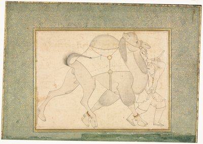 ラクダと新郎。 単一ページの図 作： style of Shaykh Muhammad
