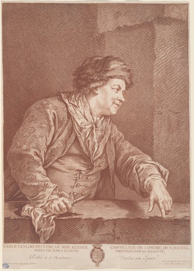 カール・ヴァン・ロー 作： the Elder Gilles Demarteau after Carle Van Loo