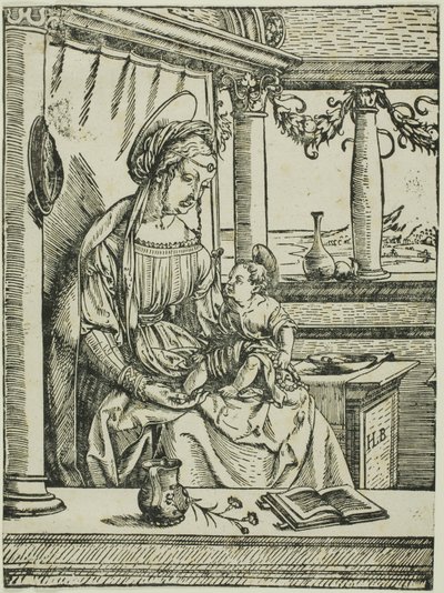 聖母子 作： the Elder Hans Burgkmair