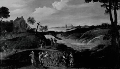 人物のある風景、c。 160025。 作： the younger Joos de Momper