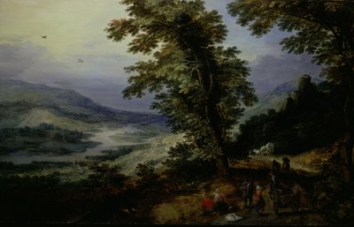 旅人のいる山道、161025年頃 作： the younger Joos de Momper