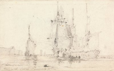 海岸近くの船 作： unknown artist
formerly John Constable