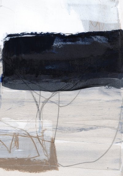 静かな抽象的黒いブロック 作： 