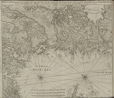 Norsk bokmål：国立図書館の地図コレクションの地図。この地図は（）で発行されたもので、その中には 作： van Keulen