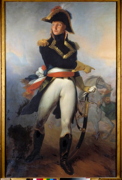 ジャン・アンドーシュ・ジュノー将軍 (ジャン・アンドーシュ) (1771-1813) の全身像 Raverat Vincent Nicolas Raverat (1801-1865) 19 世紀の絵画。 パリ、陸軍博物館 作： vincent Nicolas Raverat