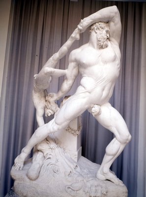 ヘラクレスとリュカ　オブジェ　置物 ヘラクレスとリュカ オブジェ 置物