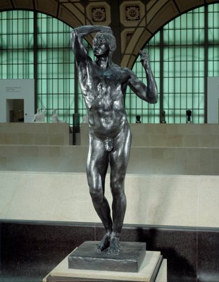 アンティーク ペガサスと人間のブロンズ彫刻 重厚15kg 美の回廊｜日本