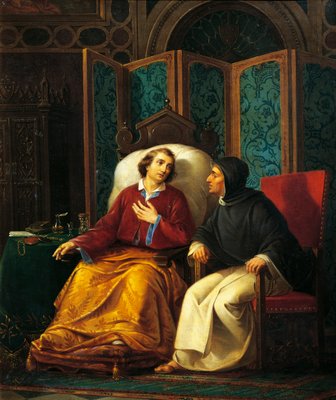 ロレンツォ・デ・メディチの告白、アウグスト・トミンツ (18181883)