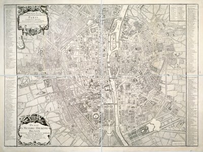 パリの地図 1723年 パリの地図 1723年