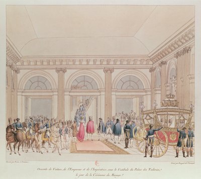 結婚当日のチュイルリー宮殿の玄関