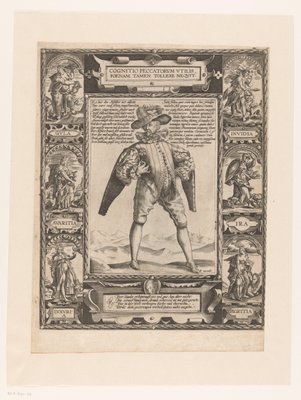 シュピーゲル・デア・ゾンデ アレゴリー・オプ・デ・フーグモエド 罪の知識は役に立ちますが、罰を取り除くことはできません (オブジェクトのタイトル)