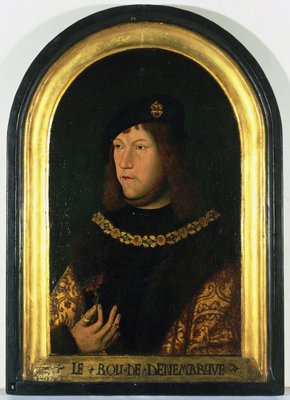 フレデリック1世（1471-1533）デンマーク王、1520年頃（パネルに油彩）