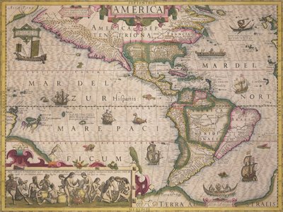 アメリカの地図 メルカトルアトラ