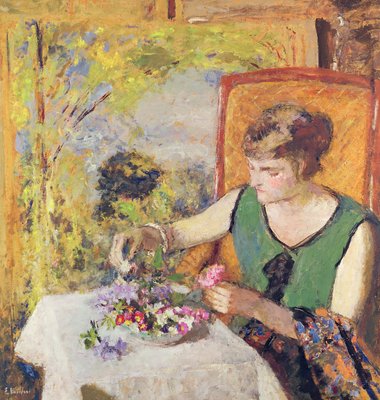 花の花束を持つ女性 1925 花の花束を持つ女性 1925