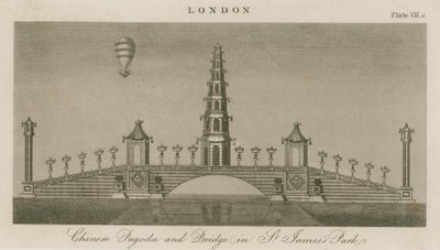 中国の塔と橋 セントジェームスパ