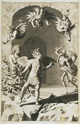ジョン・ミルトンの「失楽園」よりサタンと悪魔たち