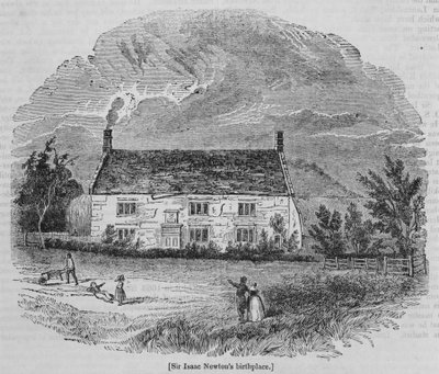 アイザックニュートン卿の生誕地