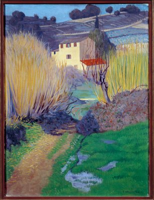 絵画 valley カーニュの風景 フェリックス・ヴァロットン(1865-1925)の絵画 1921