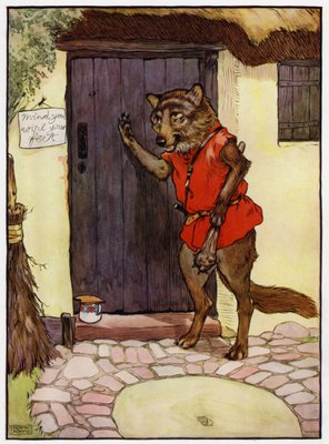 赤ずきんちゃん（カラーリトグラフ