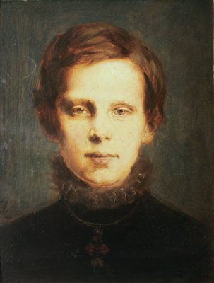 ルドルフ皇太子 1873年 木に油彩 ルドルフ皇太子 1873年 木に油彩