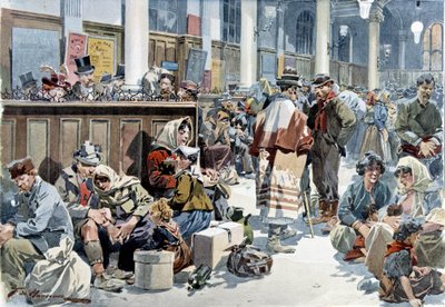 19世紀後半、アメリカに向かうためにパリのサンラザール駅（サン