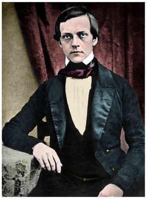 ヘルマン・フォン・ヘルムホルツ（1821-1894）の肖像。ドイツの物理学者、解剖学者、生理学者。                                    アート作品の設定をする