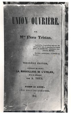 フローラトリスタン（1803-44）によるユニオンウブリエールのタイトルページ、1844年発行                                    アート作品の設定をする