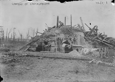 1916年のソンムの戦い後のコンタルメ