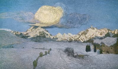 【 大感謝セール】 ジョヴァンニ・セガンティーニ（1858-1899）による「アルプスの 自然、風景