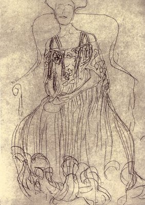絵画の肖像画アデルブロッホバウアーIのための研究, 画像サイズ:283x400