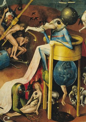 ホットセール - アートトラベルシューズ 快楽の園：地獄、三連祭壇画の右翼、椅子に乗った青い鳥の男の 図録