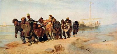 1873年 ロシアのヴォルガ川沿いのボ 1873年 ロシアのヴォルガ川沿いのボ